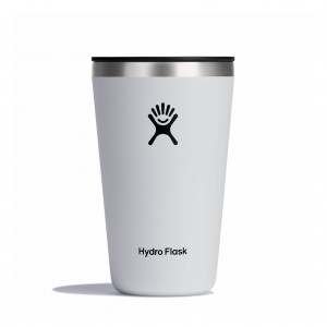 Hydro Flask 16 oz All Around™ Tumbler Weiß | 0253861-PW