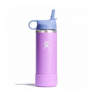 Hydro Flask 18 oz Kids Wide Mouth w/ Straw Cap Anemone | 2086497-EA