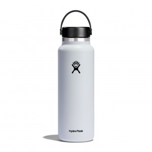 Hydro Flask 20 oz Weite Mouth Weiß | 6520419-HI