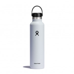 Hydro Flask 24 oz Standard Mouth Weiß | 7492386-ZA