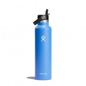 Hydro Flask 24 oz Standard Mouth with Flex Straw Cap Cascade | 5327406-QR
