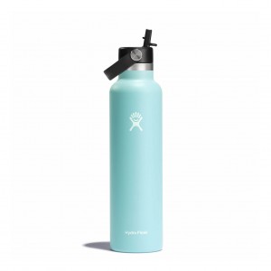Hydro Flask 24 oz Standard Mouth with Flex Straw Cap Dew | 5086937-IQ