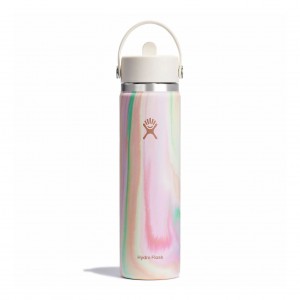 Hydro Flask 24 oz Wide Mouth with Flex Straw Cap Sugar Crush | 7640215-UX