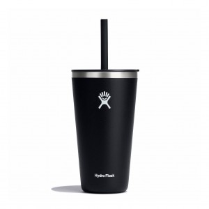 Hydro Flask 28 oz All Around™ Tumbler with Straw Lid Schwarz | 0952681-KB