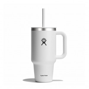 Hydro Flask 32 oz All Around™ Travel Tumbler Weiß | 3786104-DT