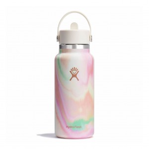 Hydro Flask 32 oz Wide Mouth with Flex Straw Cap Sugar Crush | 0397185-GC