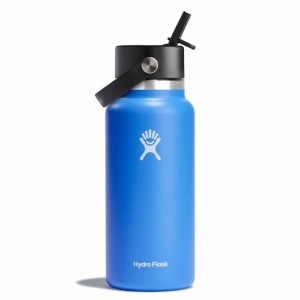 Hydro Flask 32 oz Wide Mouth with Flex Straw Cap Cascade | 8027945-UG