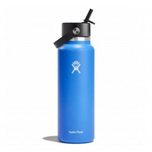 Hydro Flask 40 oz Wide Mouth with Flex Straw Cap Cascade | 8614905-FZ