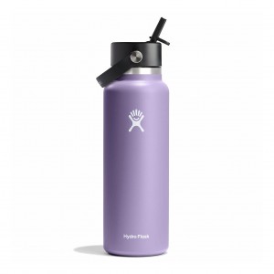 Hydro Flask 40 oz Wide Mouth with Flex Straw Cap Moonshadow | 1572460-JZ