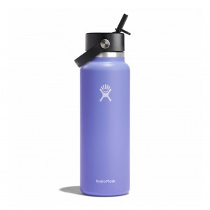 Hydro Flask 40 oz Wide Mouth with Flex Straw Cap Lupine | 8972136-RS