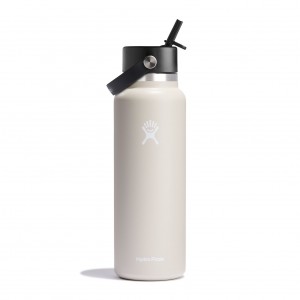 Hydro Flask 40 oz Wide Mouth with Flex Straw Cap Oat | 4938570-AT